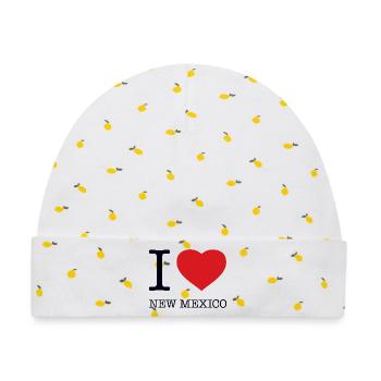 I LOVE NEW MEXICO - Baby Premium Organic Mütze - Weiß/Zitronengelb - Vorne