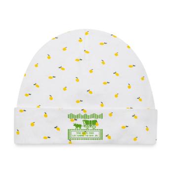 Du bist gestorben, weil du RFK Jr gehört hast - Baby Premium Organic Mütze - Weiß/Zitronengelb - Vorne