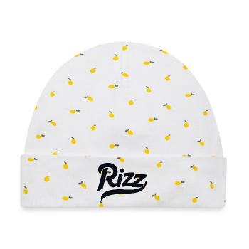 rizz - Baby Premium Organic Mütze - Weiß/Zitronengelb - Vorne