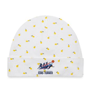 Basketball Turnier - Baby Premium Organic Mütze - Weiß/Zitronengelb - Vorne