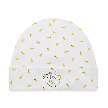 Faul Hamster Hamsterliebhaber Hamsterbesitzer - Baby Premium Organic Mütze - Weiß/Zitronengelb - Vorne