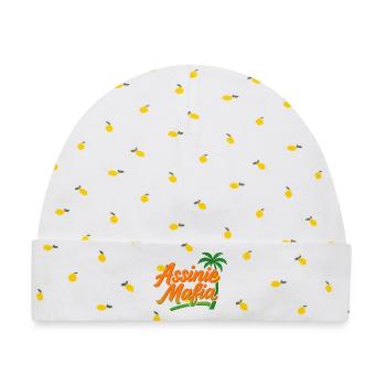 Assinie-Mafia - Baby Premium Organic Mütze - Weiß/Zitronengelb - Vorne