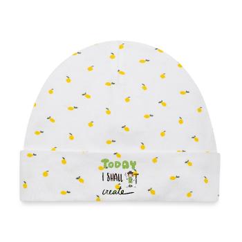 Today I shall create - Motiv für Gartenfans - Baby Premium Organic Mütze - Weiß/Zitronengelb - Vorne