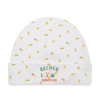 Rechen Künstler - Retro Gärtner Natur - Baby Premium Organic Mütze - Weiß/Zitronengelb - Vorne