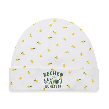 Rechen Künstler - Retro Gärtner Natur - Baby Premium Organic Mütze - Weiß/Zitronengelb - Vorne