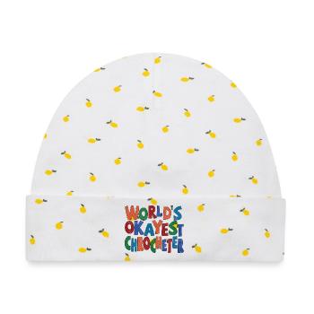 Worlds okayest Crocheter - Baby Premium Organic Mütze - Weiß/Zitronengelb - Vorne