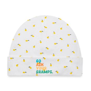 Grandfather Papaw Pop Gramps Granddad Grandpa - Baby Premium Organic Mütze - Weiß/Zitronengelb - Vorne