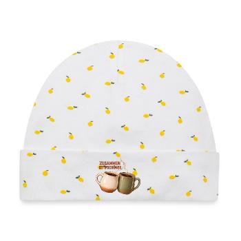 Zusammen ist's schöner - Zwei Kaffeetassen - Baby Premium Organic Mütze - Weiß/Zitronengelb - Vorne