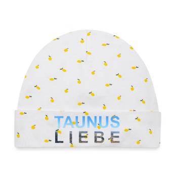 Taunus at its best! - Baby Premium Organic Mütze - Weiß/Zitronengelb - Vorne