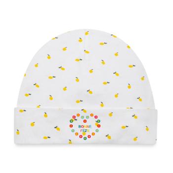FEST - Baby Premium Organic Mütze - Weiß/Zitronengelb - Vorne