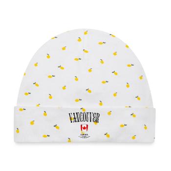 Souvenir Vancouver, Vancouver Kanada - Baby Premium Organic Mütze - Weiß/Zitronengelb - Vorne