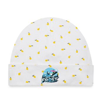  Ride The Frost Snowboard Motiv Für Snowboarder - Baby Premium Organic Mütze - Weiß/Zitronengelb - Vorne