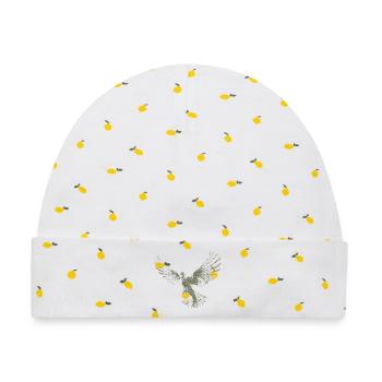 Taube | Heilig-Geist-Hemd | Christliches Symbol - Baby Premium Organic Mütze - Weiß/Zitronengelb - Vorne