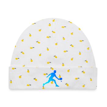 Pickleball Community für Pickleball Community Fans - Baby Premium Organic Mütze - Weiß/Zitronengelb - Vorne