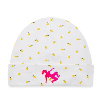 Hip-Hop-Tanz Geschenkidee für die Hip-Hop-Tänzerin - Baby Premium Organic Mütze - Weiß/Zitronengelb - Vorne