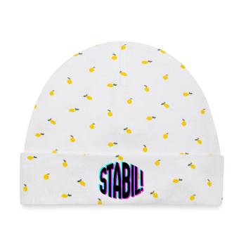 Stabil - Baby Premium Organic Mütze - Weiß/Zitronengelb - Vorne