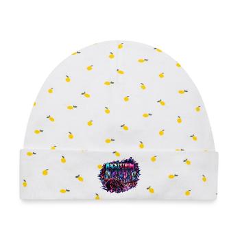 Nachtstrom Neon City - Baby Premium Organic Mütze - Weiß/Zitronengelb - Vorne