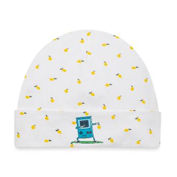 Blauer Gamecontroller - Baby Premium Organic Mütze - Weiß/Zitronengelb - Vorne