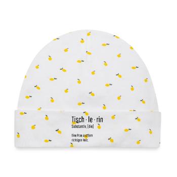 Tischlerin Substantiv Definition Holz Geschenk - Baby Premium Organic Mütze - Weiß/Zitronengelb - Vorne