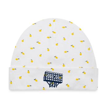 Stadion Flutlicht Grafik - Baby Premium Organic Mütze - Weiß/Zitronengelb - Vorne
