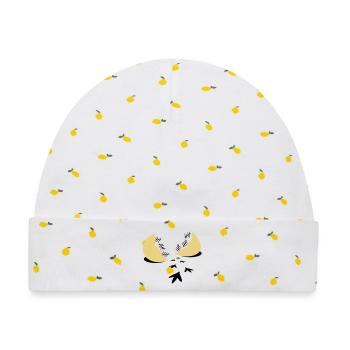 Prison Break - Baby Premium Organic Mütze - Weiß/Zitronengelb - Vorne