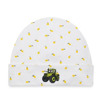Trac 1600 - Baby Premium Organic Mütze - Weiß/Zitronengelb - Vorne