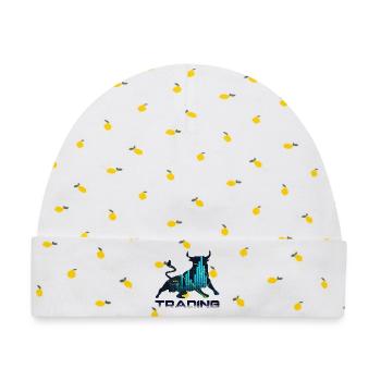 Trading - Baby Premium Organic Mütze - Weiß/Zitronengelb - Vorne
