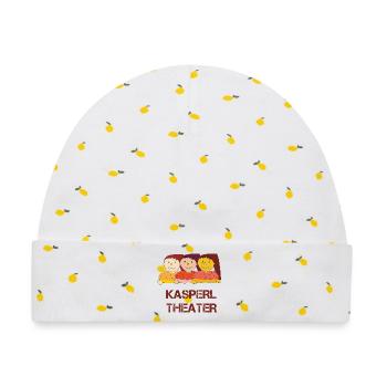 Kasperltheater lustig - Baby Premium Organic Mütze - Weiß/Zitronengelb - Vorne