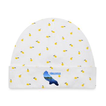 Türlersee, Tourismus, Schweiz, Natur - Baby Premium Organic Mütze - Weiß/Zitronengelb - Vorne