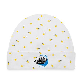 Rafting - Baby Premium Organic Mütze - Weiß/Zitronengelb - Vorne