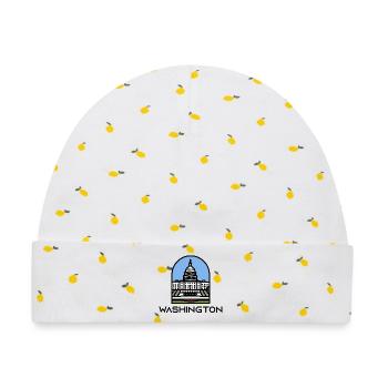 Washington - Washington State Capitol - Baby Premium Organic Mütze - Weiß/Zitronengelb - Vorne