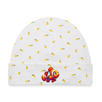 Clownfische - Baby Premium Organic Mütze - Weiß/Zitronengelb - Vorne