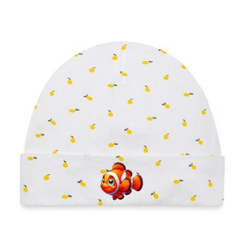 Clownfische - Baby Premium Organic Mütze - Weiß/Zitronengelb - Vorne