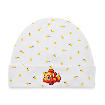 Clownfische - Baby Premium Organic Mütze - Weiß/Zitronengelb - Vorne