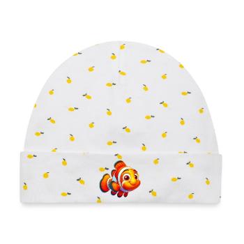 Clownfische - Baby Premium Organic Mütze - Weiß/Zitronengelb - Vorne