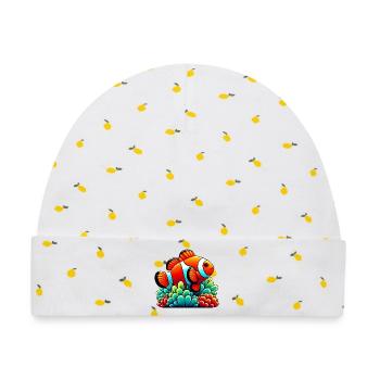 Clownfische - Baby Premium Organic Mütze - Weiß/Zitronengelb - Vorne