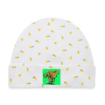 Gepard - Baby Premium Organic Mütze - Weiß/Zitronengelb - Vorne