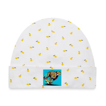 Gepard - Baby Premium Organic Mütze - Weiß/Zitronengelb - Vorne
