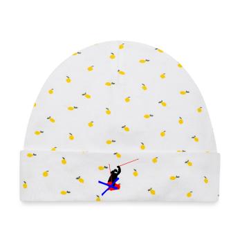 Freestyle ski - Baby Premium Organic Mütze - Weiß/Zitronengelb - Vorne