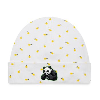 panda-esports - Baby Premium Organic Mütze - Weiß/Zitronengelb - Vorne