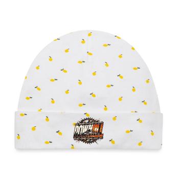 Downhill Fahrrad Leidenschaft Hobby Fahrrad fahren - Baby Premium Organic Mütze - Weiß/Zitronengelb - Vorne