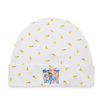 Pflegefachkraft Beruf Pflege Geschenk Doodle - Baby Premium Organic Mütze - Weiß/Zitronengelb - Vorne