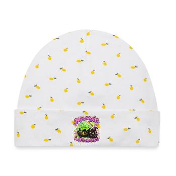 Meowagic in Progress – Katzenzauber Neon - Baby Premium Organic Mütze - Weiß/Zitronengelb - Vorne