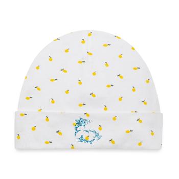 Polynesische Haie - Baby Premium Organic Mütze - Weiß/Zitronengelb - Vorne