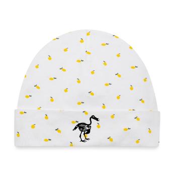 Dodo - Baby Premium Organic Mütze - Weiß/Zitronengelb - Vorne