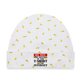 Do Not Internet – Nerd, Social Media & Geek Fun - Baby Premium Organic Mütze - Weiß/Zitronengelb - Vorne