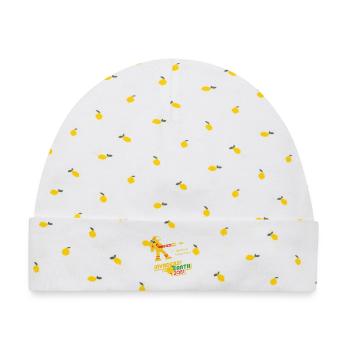 Eindringlinge von der Erde 2081 GELBER KRIEGER - Baby Premium Organic Mütze - Weiß/Zitronengelb - Vorne