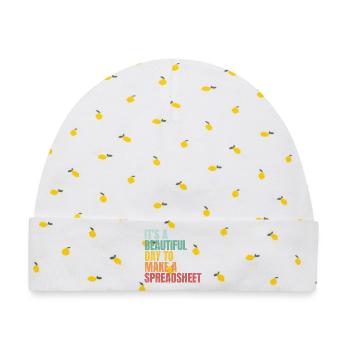 Schöner Tag für Spreadsheet Tabelle Nerd Spruch - Baby Premium Organic Mütze - Weiß/Zitronengelb - Vorne