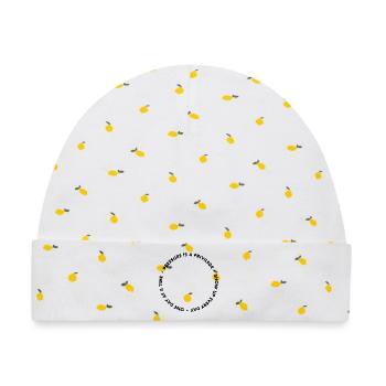 Pressure Is A Privilege Apparel  - Baby Premium Organic Mütze - Weiß/Zitronengelb - Vorne
