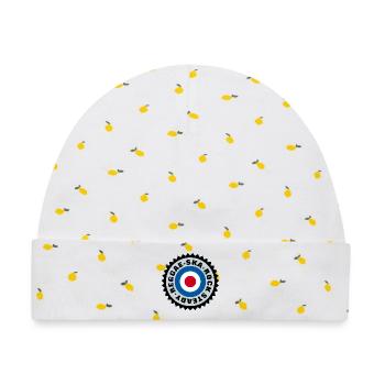Ska, Rock Steady, Reggae Mod Target - Baby Premium Organic Mütze - Weiß/Zitronengelb - Vorne